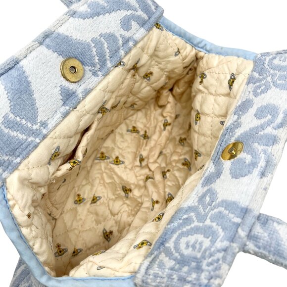 Vivienne Westwood Vintage Orb Logo Mini Bag Magnet Blue [105968] - Picture 11 of 12